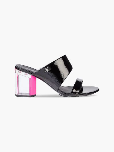 Calvin Klein Cipők HU329149 | Calvin Klein Bőr Női Mules Cipő Fekete